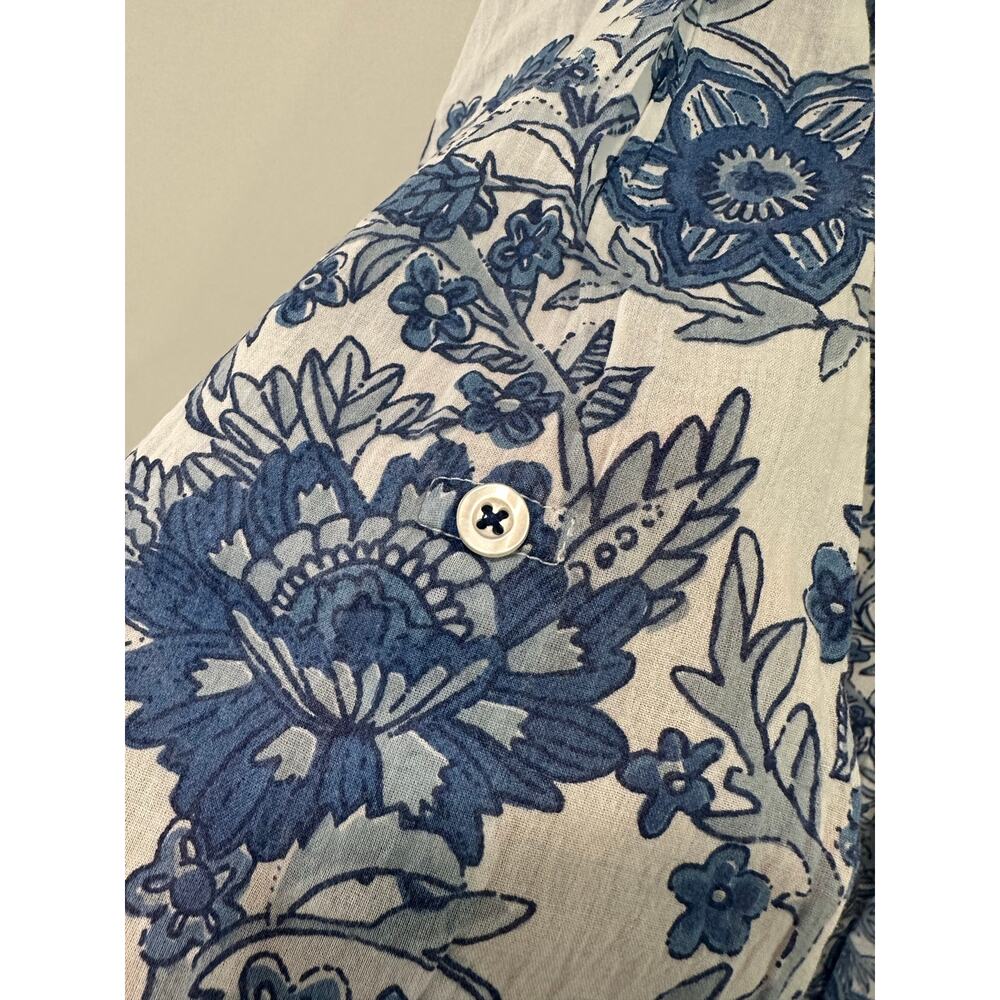 Tuckernuck Exclusive Ro’s Garden Blue Leticia Deauville Mini Dress Size L - Picture 7 of 7